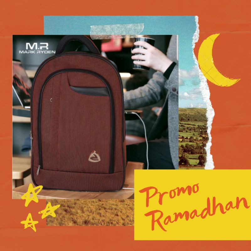 Tas ransel laptop polofelix maroon PF002- Tas bisnis kerja kuliah