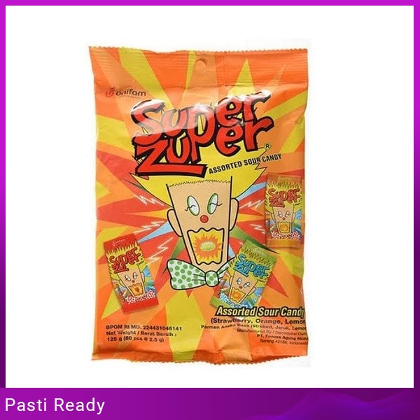 

SUPER ZUPER ASST CANDY BAG 125 g Grosir Bisa COD