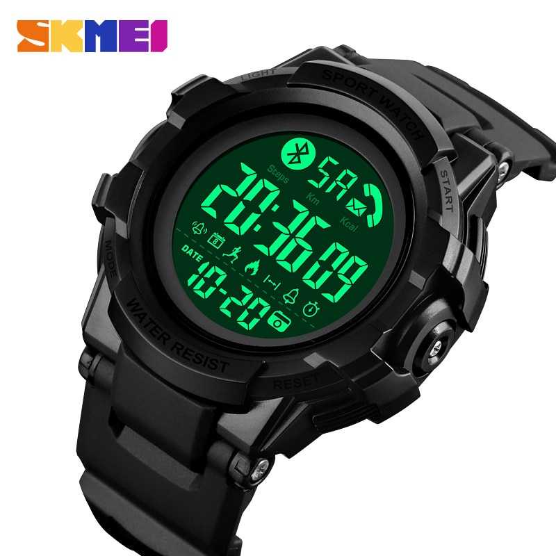 IDN - SKMEI Jam Tangan Smartwatch Pria Bluetooth Pedometer - 1501