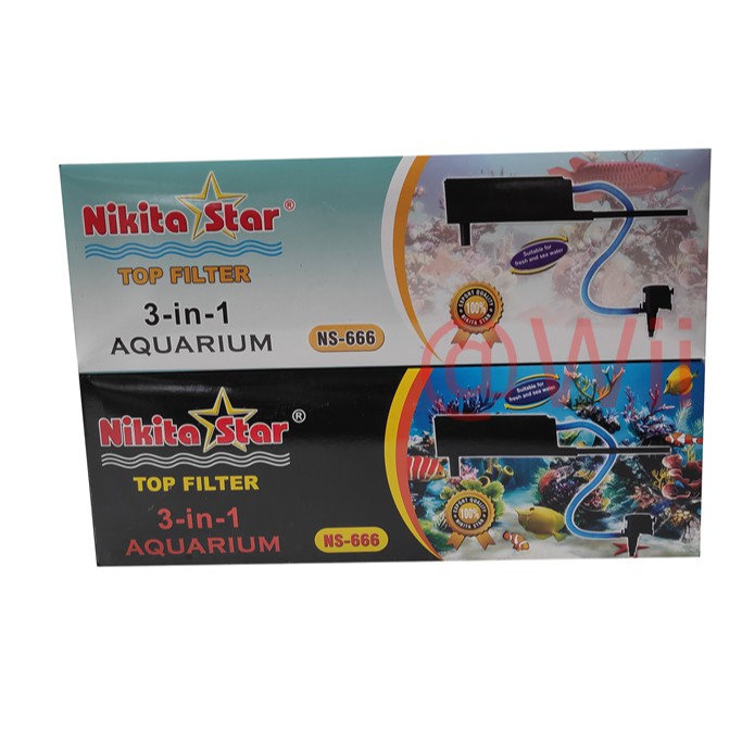 nikita star ns-666 ns666 ns 666 top filter atas aquarium aquascape