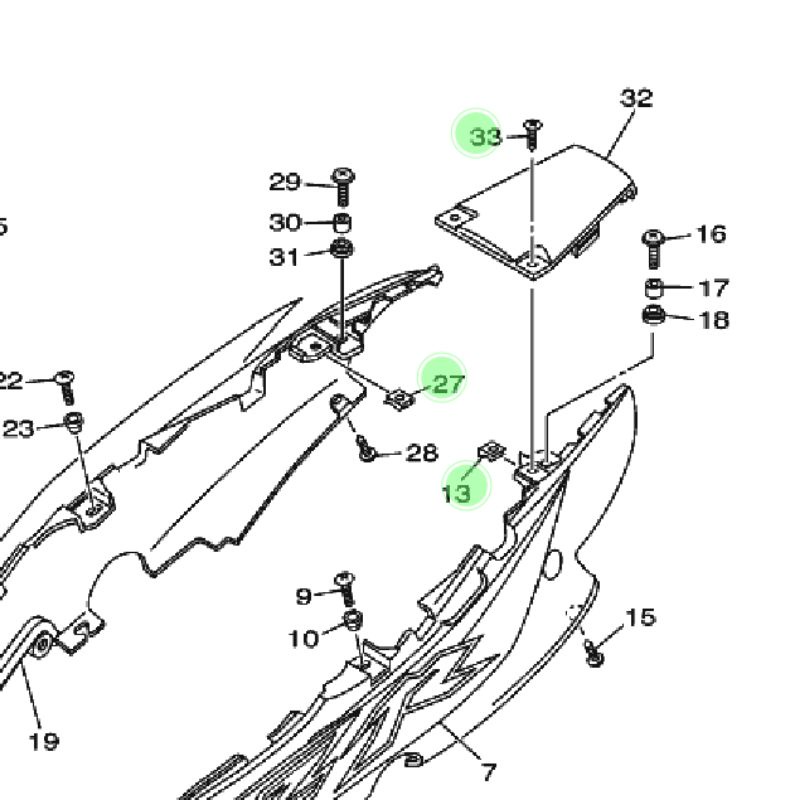 BAUT MUR KLIP SET COVER BODY F1ZR VEGA ORI YGP FIZR FIZ F1Z R CLIP BOLT