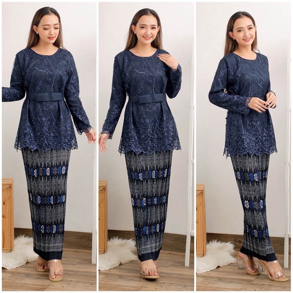 Kebaya Manohara Tulle Tille Bordir Brukat Mewah Brokat Muslim Wisuda Tunik Kondangan Nikahan !!