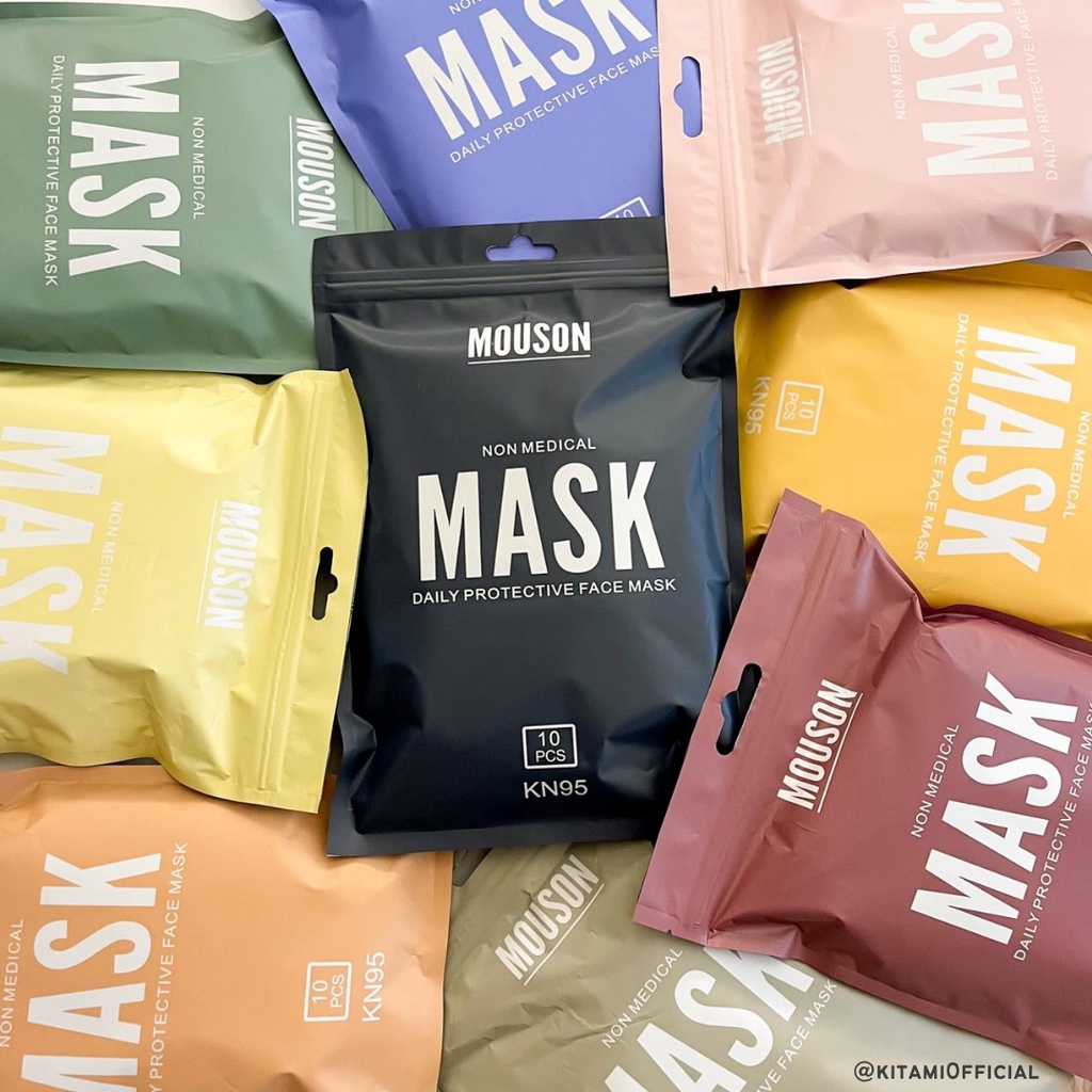 MASKER KN95 MOUSON ISI 10 5PLY MURAH BAGUS