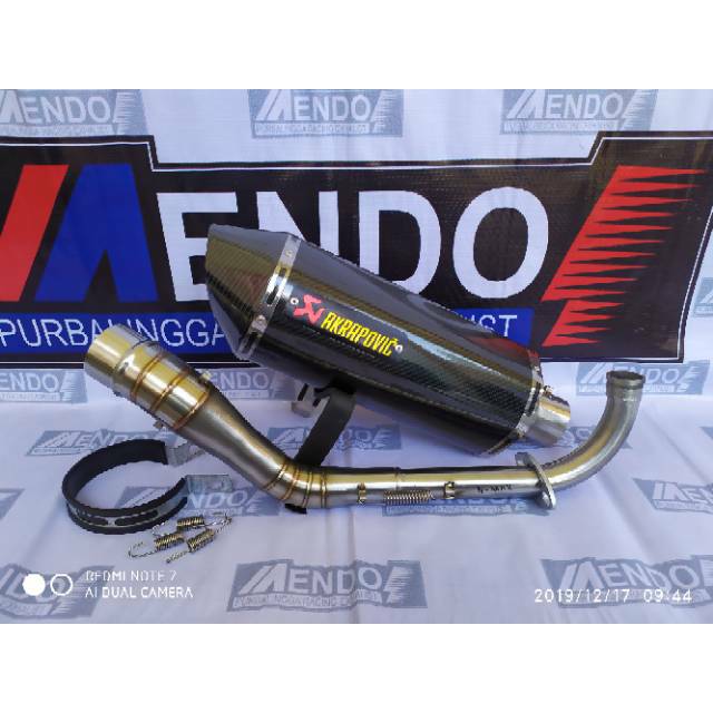 Knalpot Racing Akrapovic layang NMAX AEROX ADV GENIO PCX VARIO XMAX MIO SCOPY BEAT DLL-1