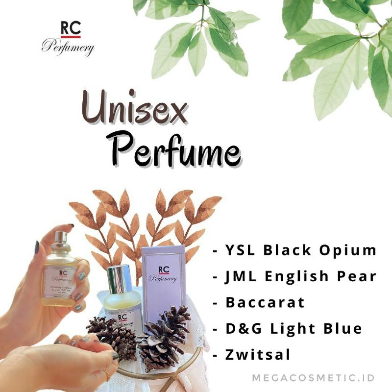 RC Perfumery for Unisex/Parfume cewe cowo/parfume awet/parfum tahan lama/parfume
