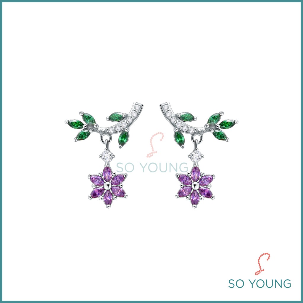 Anting Sandra Dewi Gold Flower Garden Kadar 18K