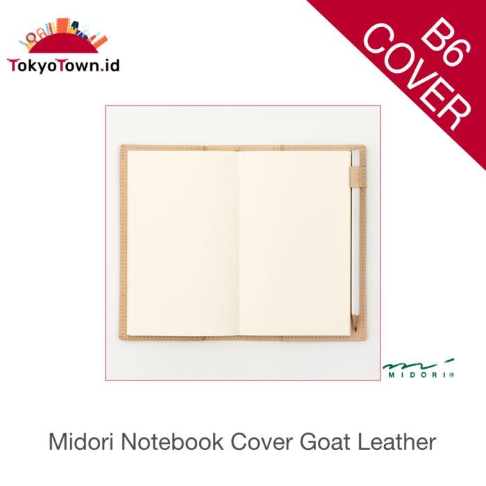 

Midori Notebook Goat Leather Cover B6 slim