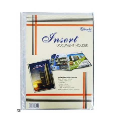 

Bambi Insert Document Holder A4 4216