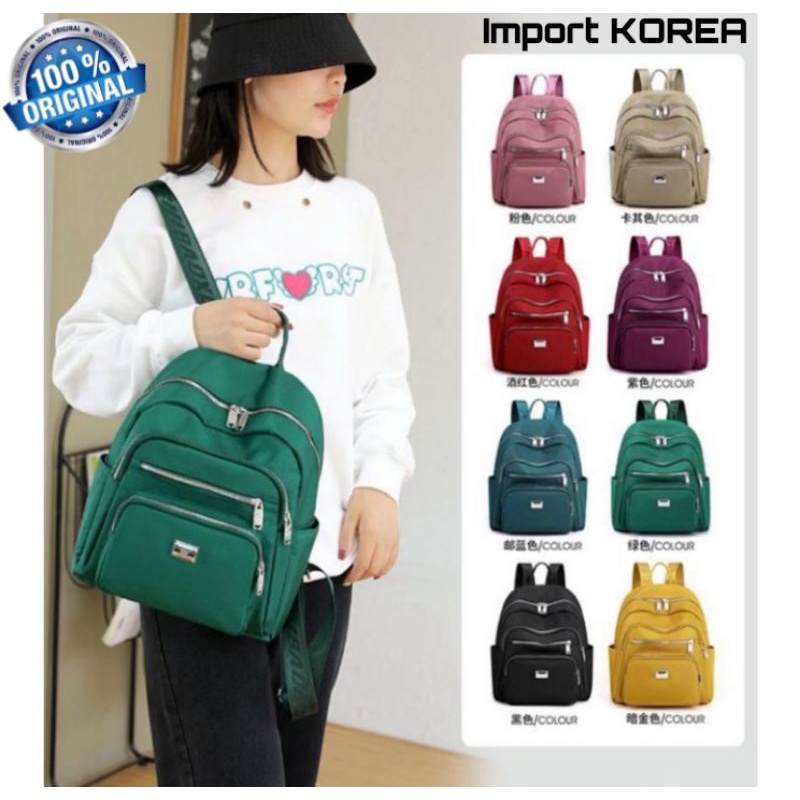 ORIGINAL Tas Ransel Chibao Wanita IMPORT KOREA Anti Air Super Terbaru Best Seller