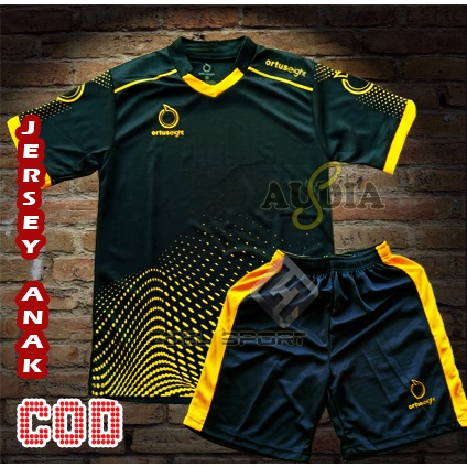 Baju Jersey Kaos Olahraga Futsal Bola Stelan Anak Laki laki perempuan Bisa Untuk Futsal Bola Badminton Volly