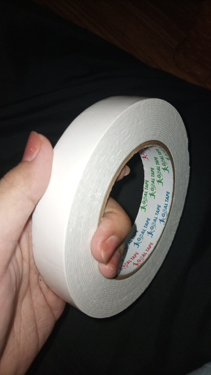 Double Foam Tape Putih 1 Inch (22mm X 6 Meter)  Busa Putih Daya Rekat Kuat