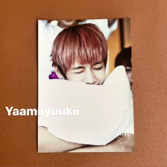 BTS OFFICIAL POSTCARD 1ST MUSTER FANMEETING FC EVENT ARMY - V TAEHYUNG ( RARE )