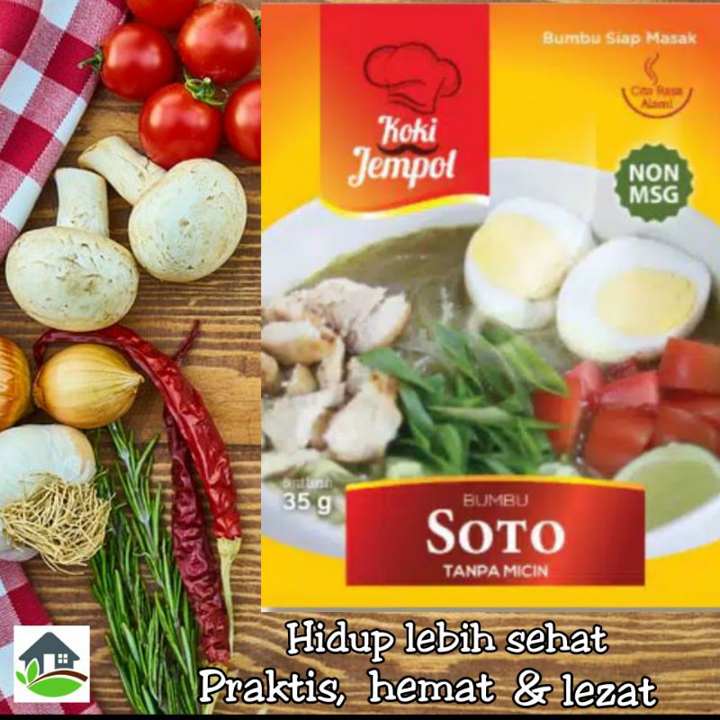 

Bumbu Soto Non MSG 35 gr Koki Jempol