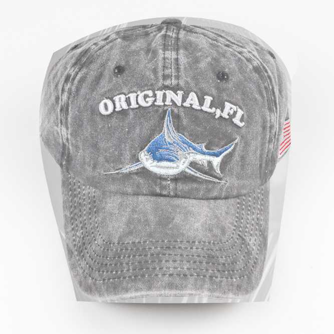 [BISA COD] JLNONLNJKT  Topi Baseball Cap Snapback Model Shark Original FL - P1