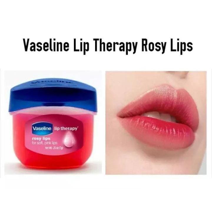 Vaseline Lip Therapy / Lip Balm Rosy Lips &amp; Original 7 Gr ( 25 Oz )