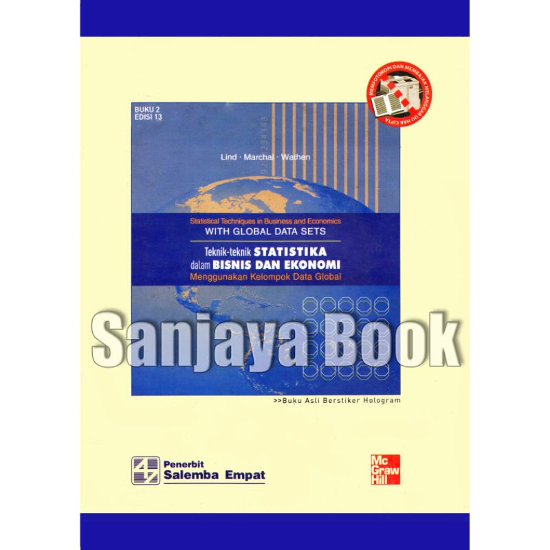 

teknik teknik statistika dalam bisnis dan ekonomi menggunakan kelompok data global, by lind marchal
