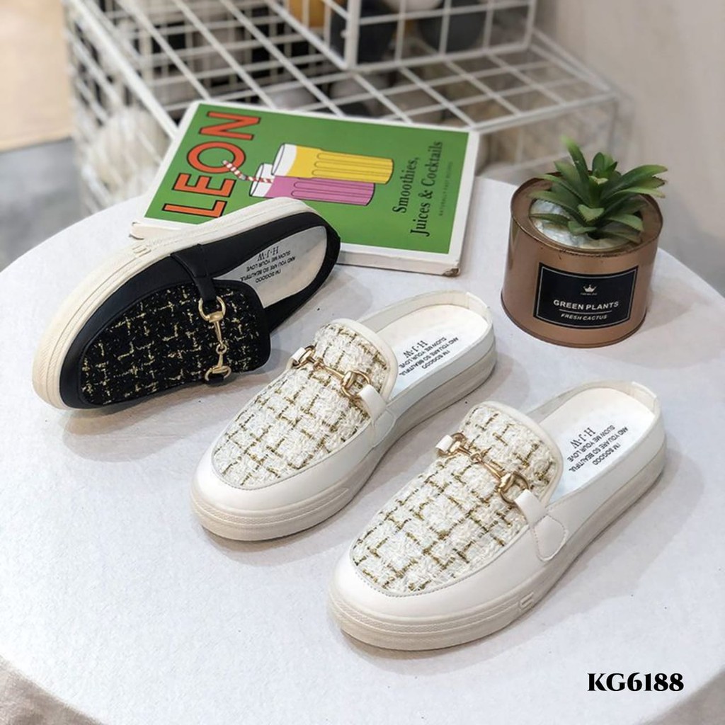 RESTOCK WYN SNEAKERS PLAITED MATS SLOPE FASHION ANTI LICIN KG6188
