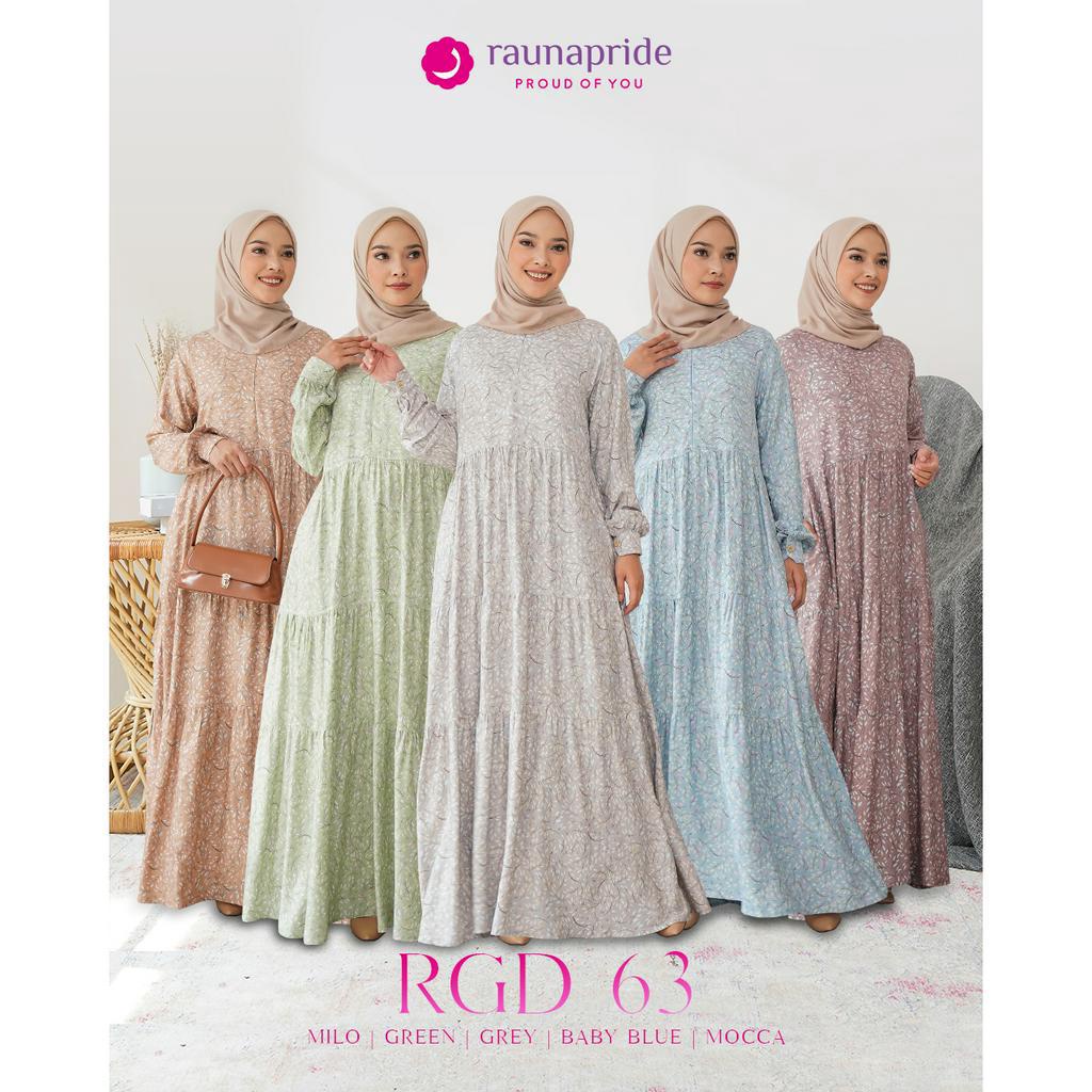 RAUNA RGD 63 / GAMIS RAUNA TERBARU / GAMIS RAYON / BAJU WANITA / DRESS / HOMEDRESS PREMIUM / BAJU BU