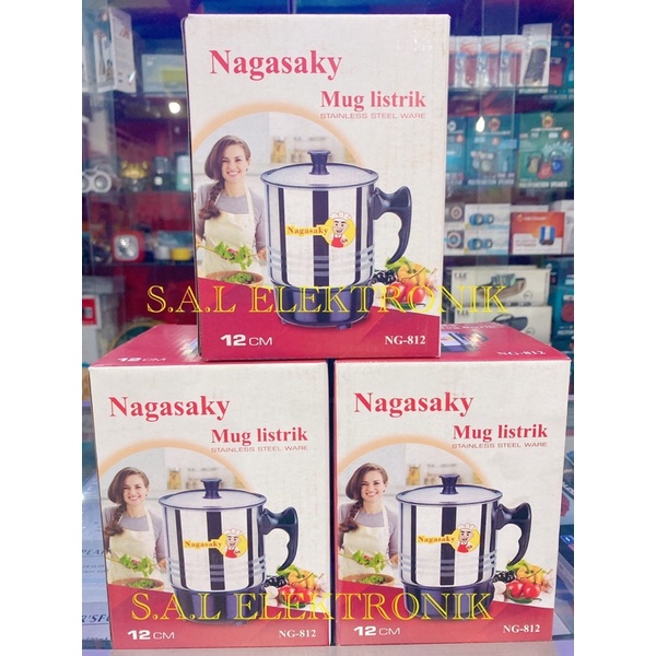 Teko Listrik Mug Listrik Nagasaky 11cm,12cm,13cm,14cm,15cm Kualitas terbaik