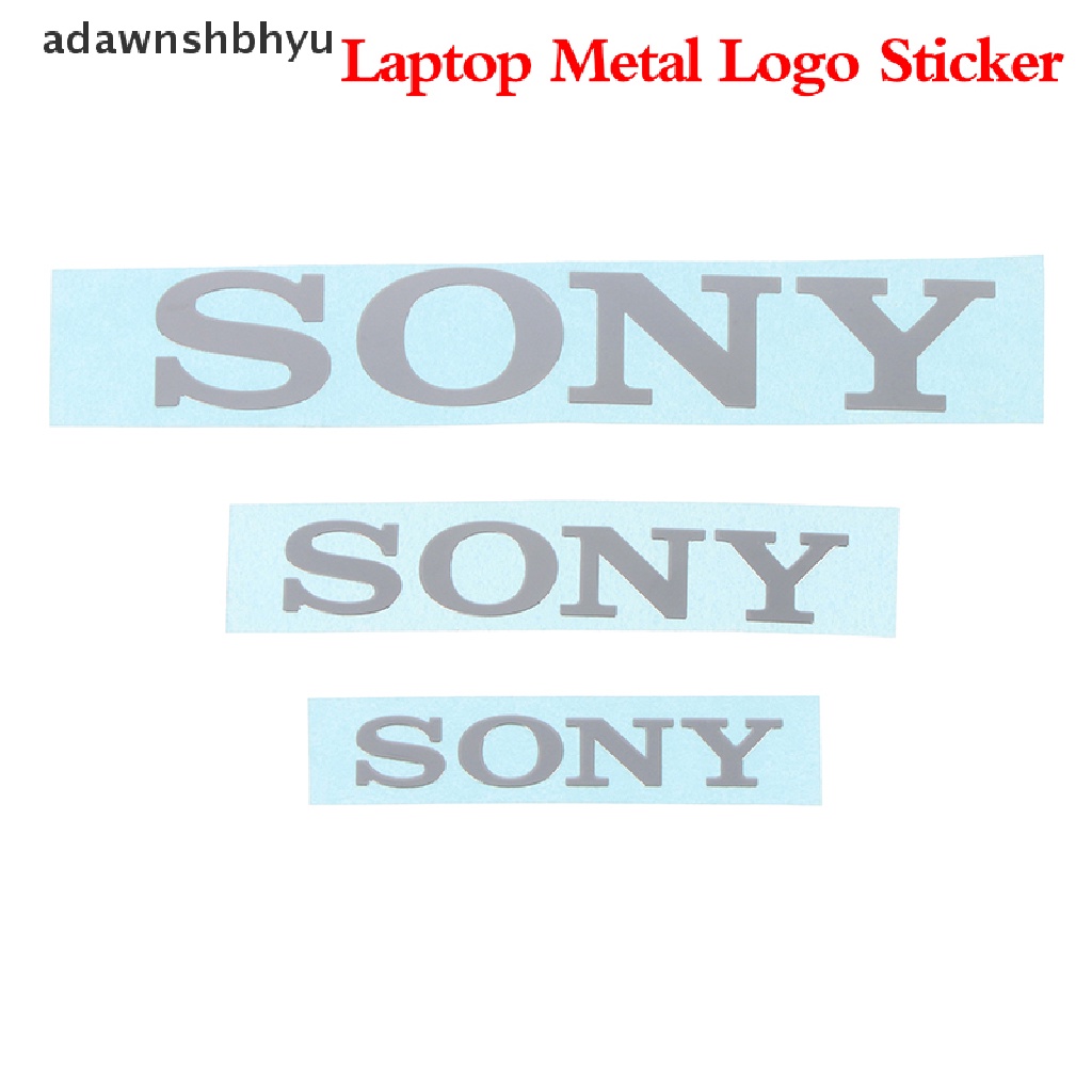 Adawnshbhyu Stiker Label Logo Silver Kamera Audio Handphone Komputer Logo Logam Untuk SONY