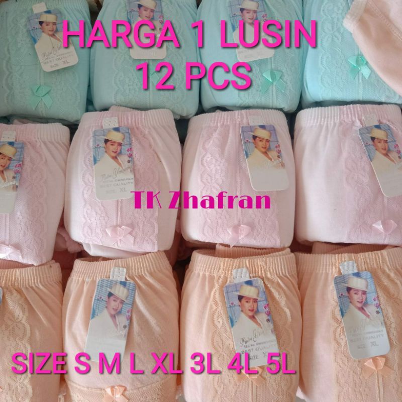 (S M L XL 3l 4L 5L) (12 pcs &amp; 6 pcs) GROSIR CELANA DALAM WANITA LUSINAN MURAH/GROSIR SATU LUSIN CD WANITA MURAH