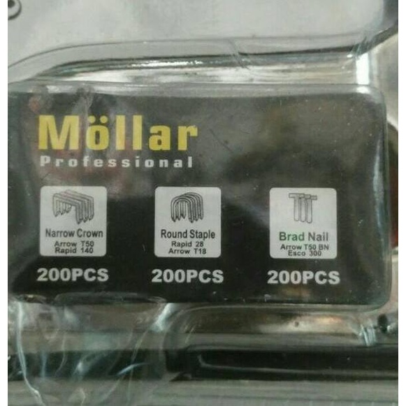 

0 Staple Gun Tembak Tacker Staples Stepler Hekter mollar 3in1 jok kulit kardus ➠ ➠