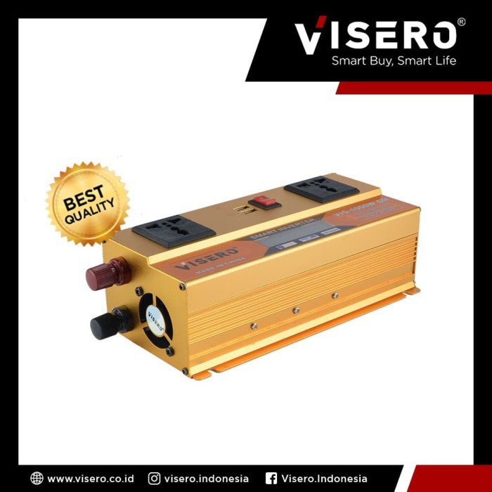 Power Inverter Smart Visero with LCD Display 1000W (VIO-1000W GM)