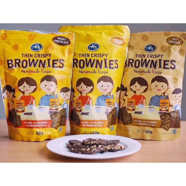 ABE FOOD THIN CRISPY BROWNIES KERING | BISKUIST BAYI ANAK SNACK CEMILAN SEHAT