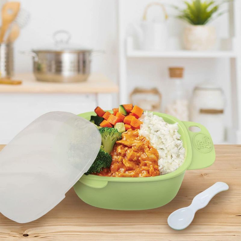 BABY SAFE Meal Bowl Mangkok Bayi dengan Sendok dan Tutup Babysafe