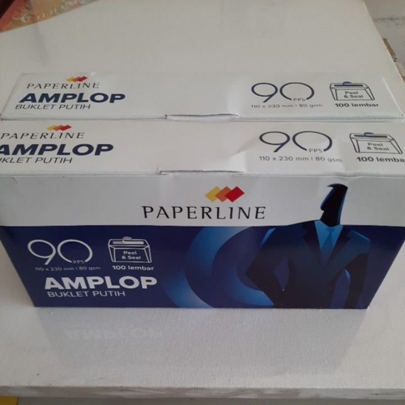 

Amplop Paperline putih polos 90 Uk 110x230mm