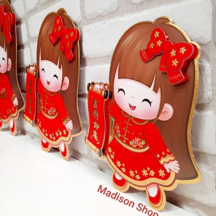 

Unik Hiasan Imlek/Angpao Imlek Garland Babi 2019 Dekorasi Imlek Tinsel - Size S Terlaris