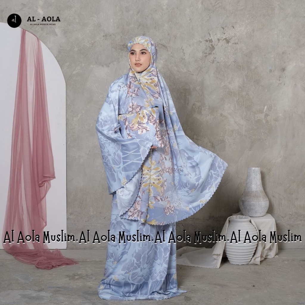 Mukena Dewasa Maxmara Luxury Laser Cut Mewah Satin Velvet Motif Cantik