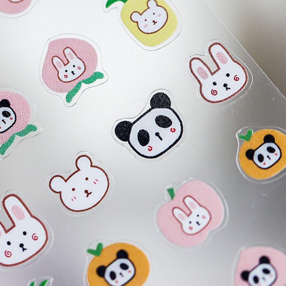 Mxbeauty Stiker Kuku Hewan Kartun Buah Jepang Aplikasi Panda Manicure Aksesoris