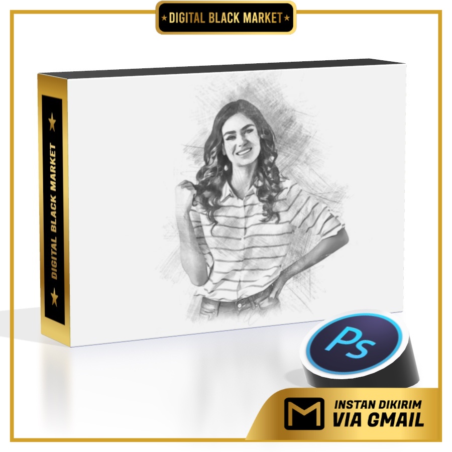 Advanced Drawing - Photoshop Action