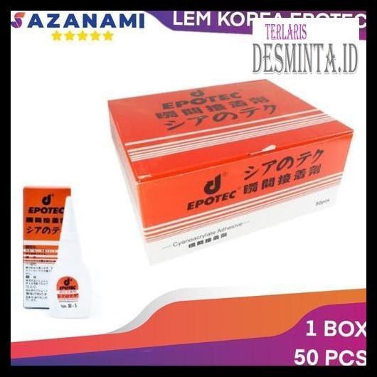 

Tyegtrs- Lem Epotec Lem Korea Power Glue Lem Serbaguna1 Box Isi 50 Pcs R676Ydt8-