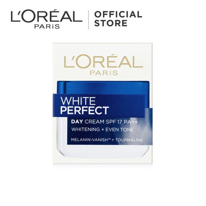 l'oreal paris white perfect day cream spf 17   krim mencerahkan
