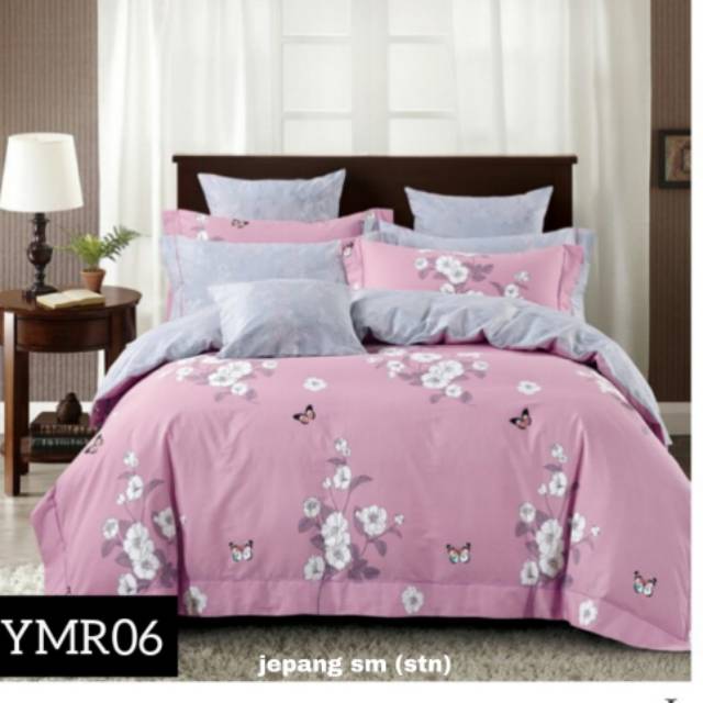 1SARUNG BANTAL+1SARUNG GULING KATUN JEPANG. PILLOW &amp; BOLSTER CASE FULL COTTON