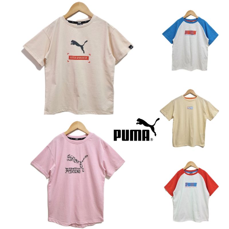 Kaos Anak Perempuan Puma Dry Fit Cotton Size 7y 8y 9y 10y 11y 12y