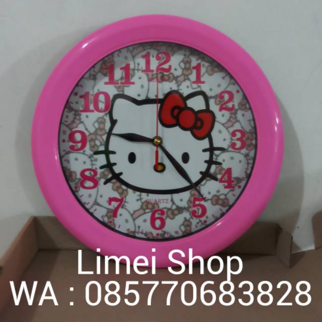 Jam dinding hello kitty (HK106) lucu