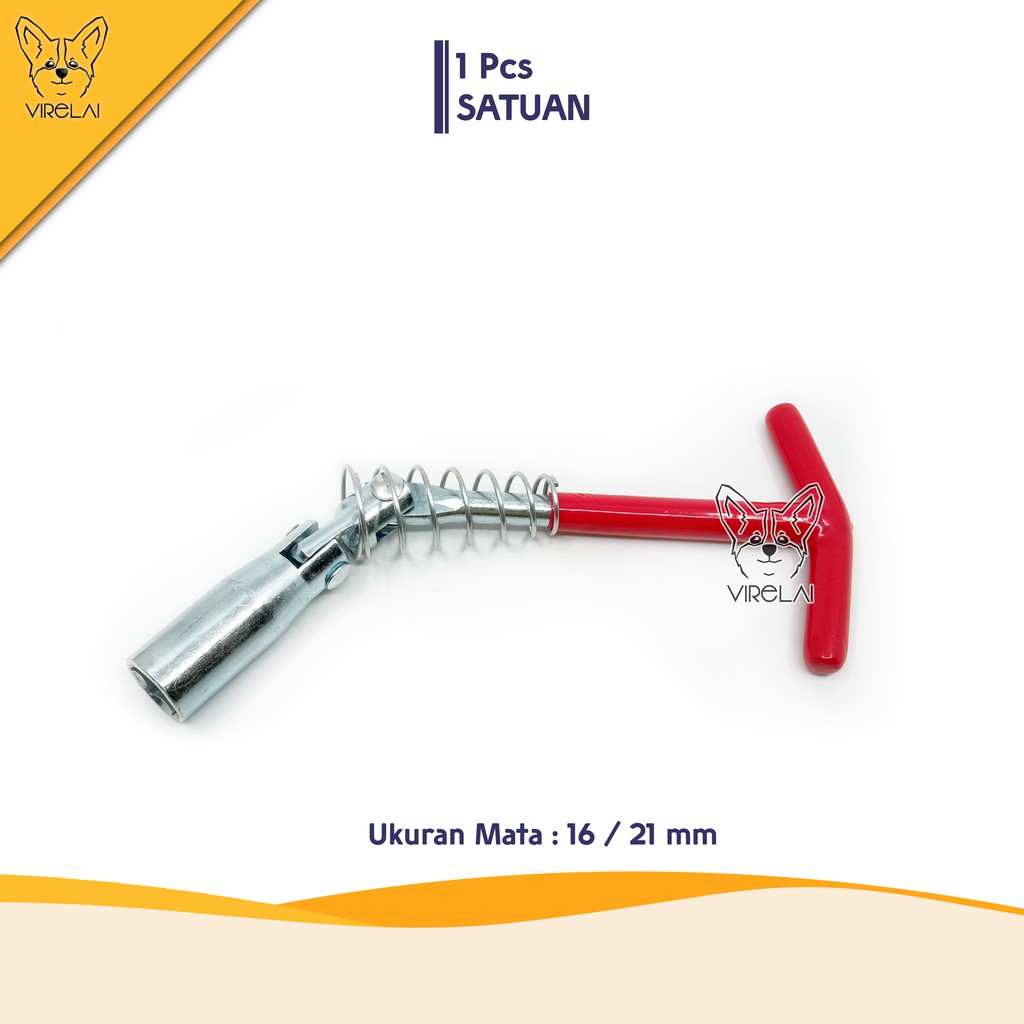 Kunci Busi  Flexible 14/16 /21 mm Motor/Mobil Kualitas Terjamin
