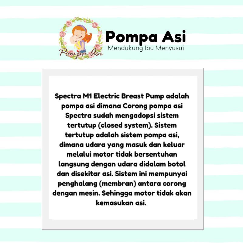 Spectra M1 Dual Pump &amp; Rechargable Breast Pump Electric Perlengkapan Asi Bayi By Mallpompaasi