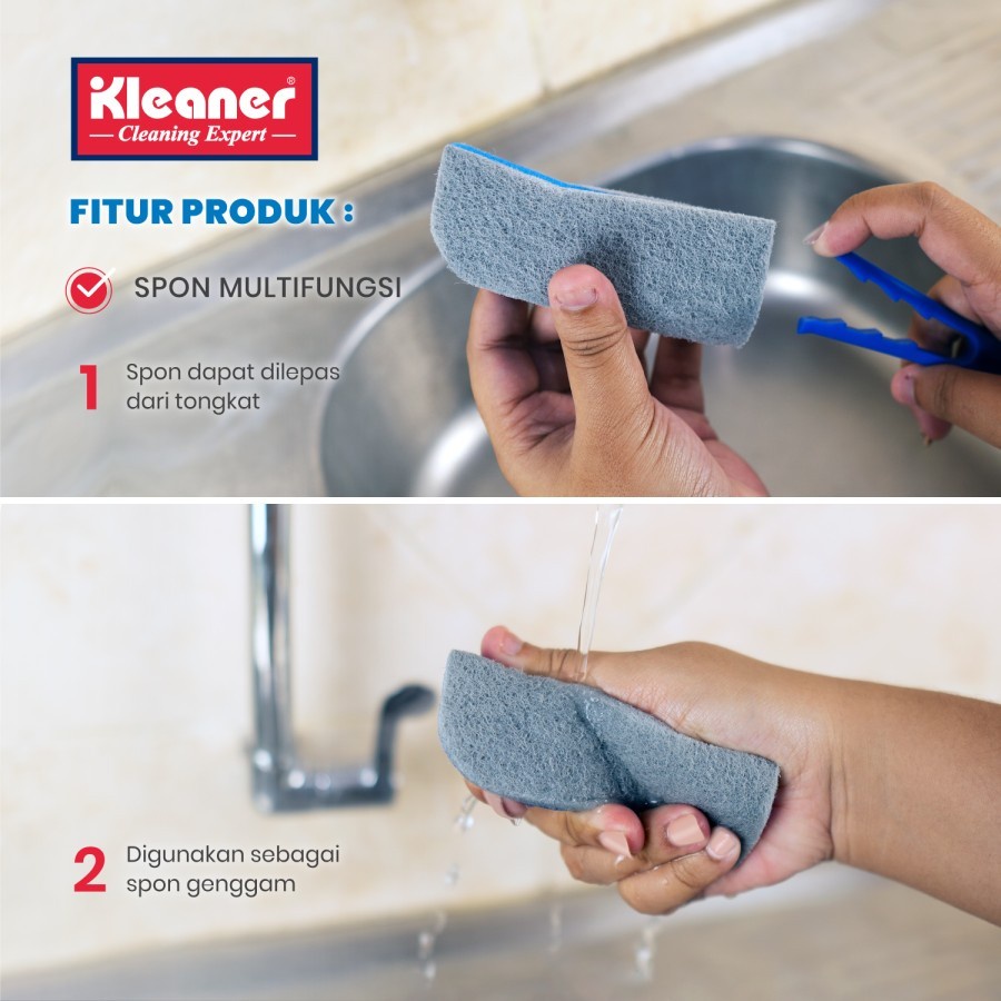 KLEANER - Sikat Cuci Botol Sponge | Spons Busa Pembersih Gelas Minum