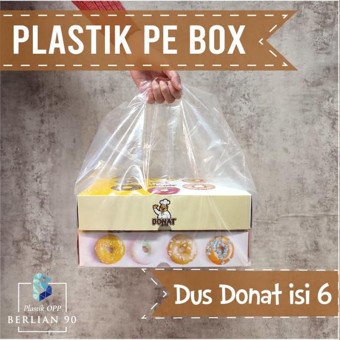 

+++++] Kantong Plastik Donat Isi 6 pcs Kantong Plastik Box Donat