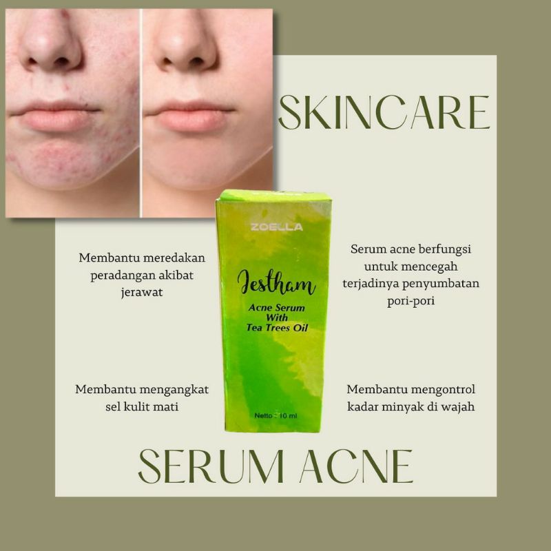 Jestham Acne Serum with Tea Tree Oil