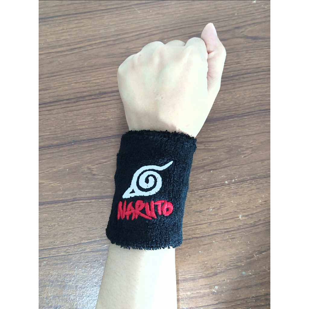 [Bisa COD] Gelang Naruto Wristband Anime Cosplay Keren Pergelangan Tangan Naruto Bahan Bordir tebal