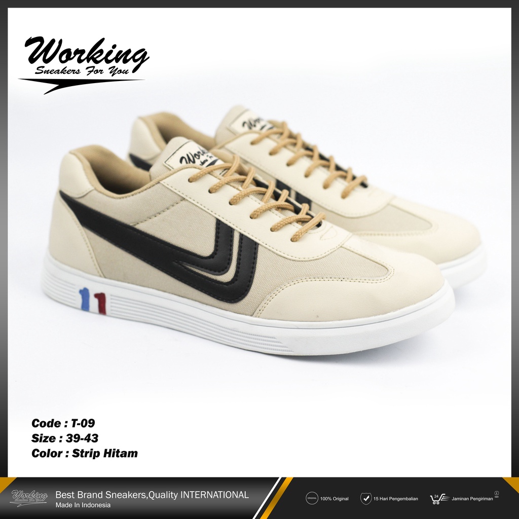 Working Sneakers For You Sepatu Running Pria Code T-09 Size 38 - 43 Korea Style