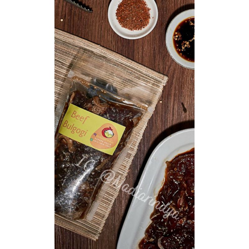 

Marinated Beef Bulgogi (350gr berat dengan bumbu, kemasan Vacuum)