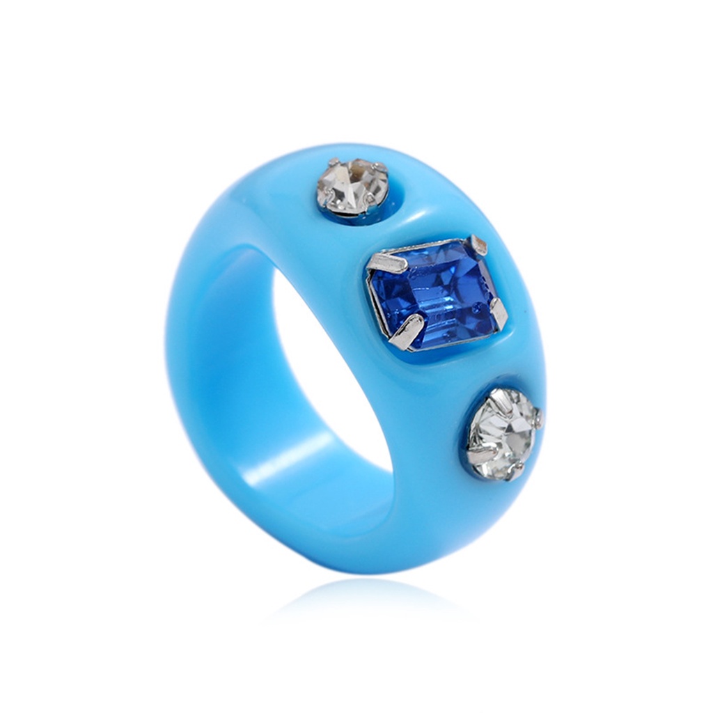 Hu Hu Hu Hu Hu Alat Bantu Pasang Kacamata♡ 1 Set Cincin Berlian Imitasi Bahan Akrilik Ramah Kulit Anti Gores Untuk Harian