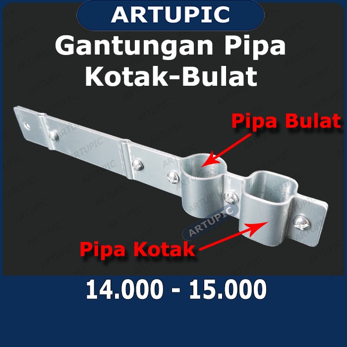 Gantungan Pipa BULAT KOTAK | S-hook S-hanger Jalur Minum Kandang Ayam