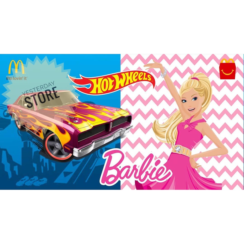 Happy Meal Mcd Barbie Dan Hotwheels
